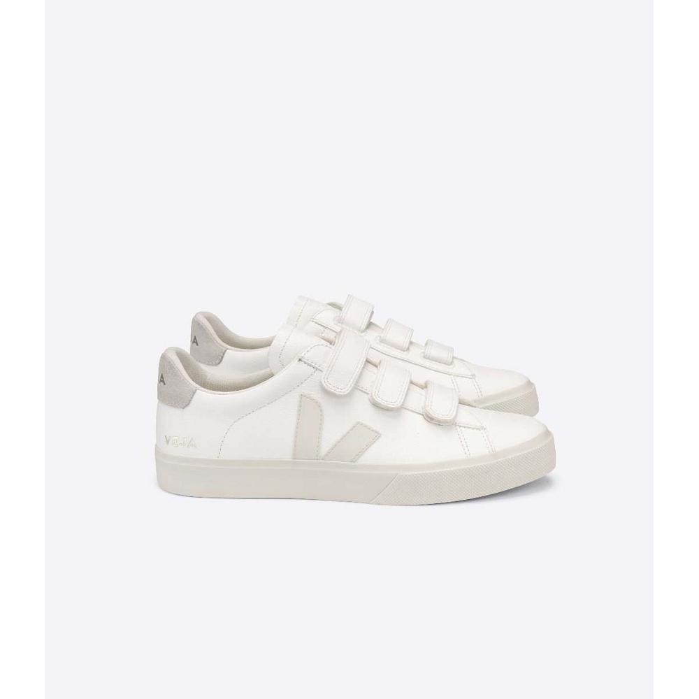 Women\'s Veja RECIFE CHROMEFREE Sneakers White/Beige | ZA 623FDN